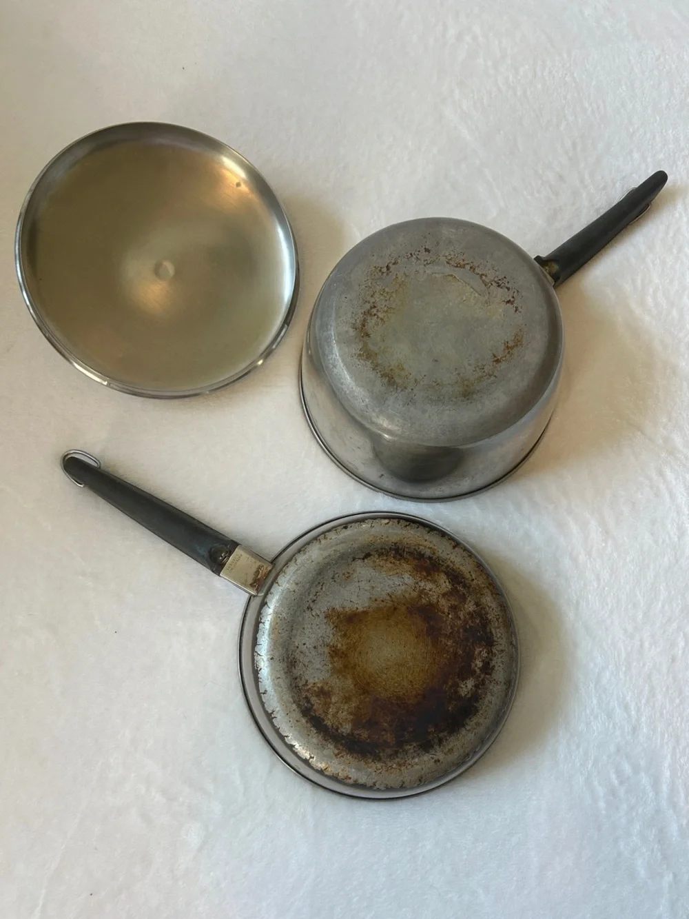 Vintage West Bend Stainless Steel Saucepan and Pot